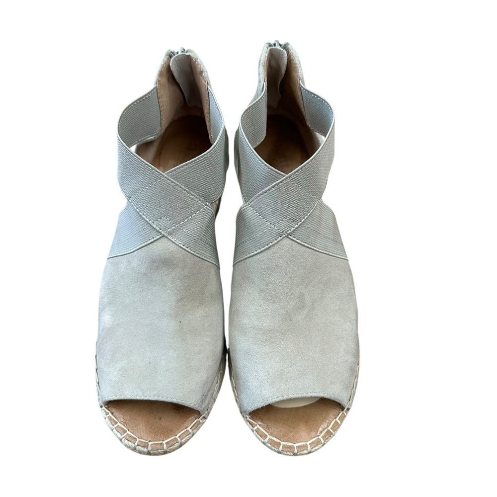 Gentle Souls by Kenneth Cole Colleen suede  wedge espadrille sandals 7.5 - Picture 3 of 11